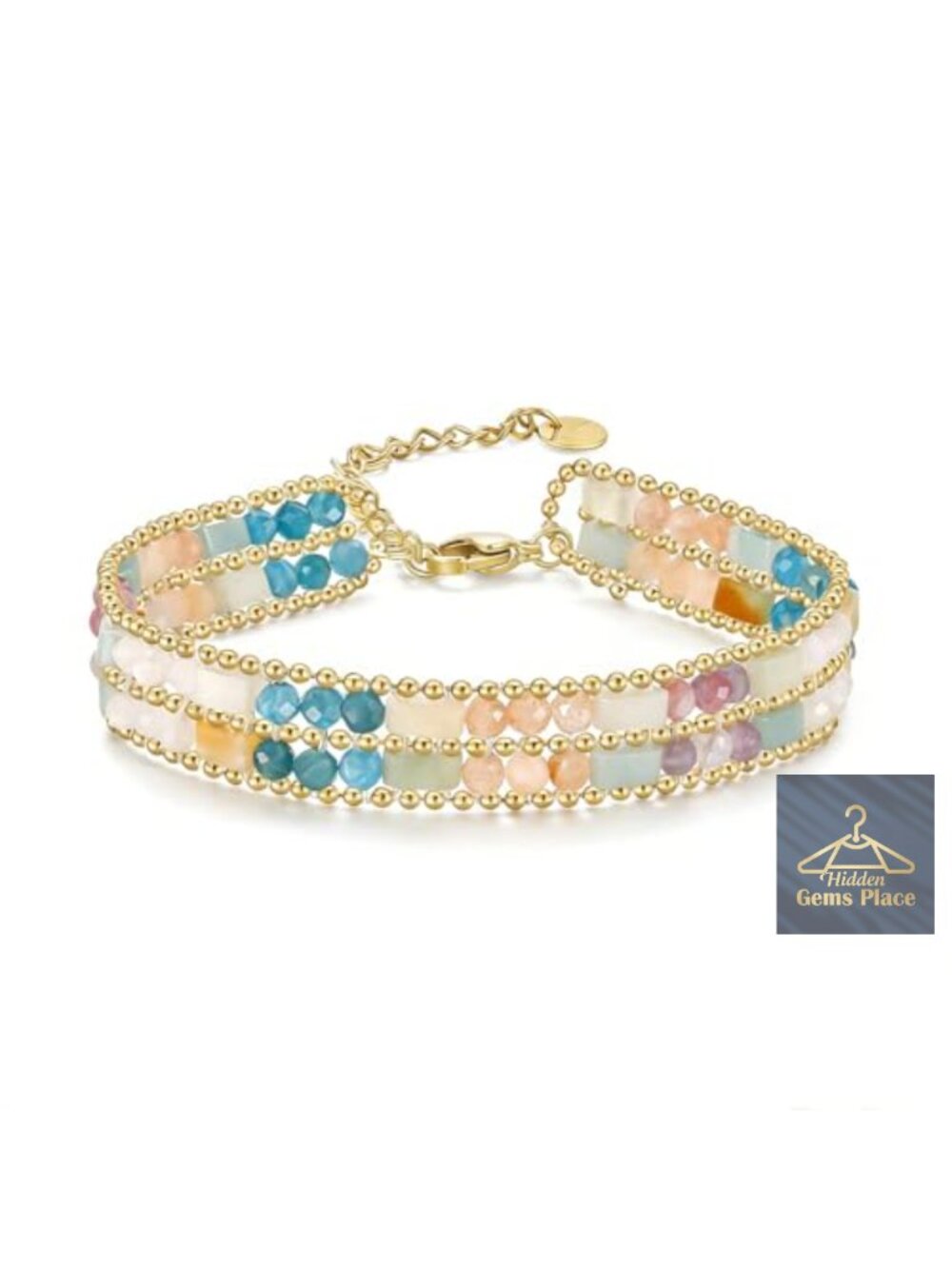 Handmade Natural Stone Beaded Bracelet Stackable Bohemian Energy Healing